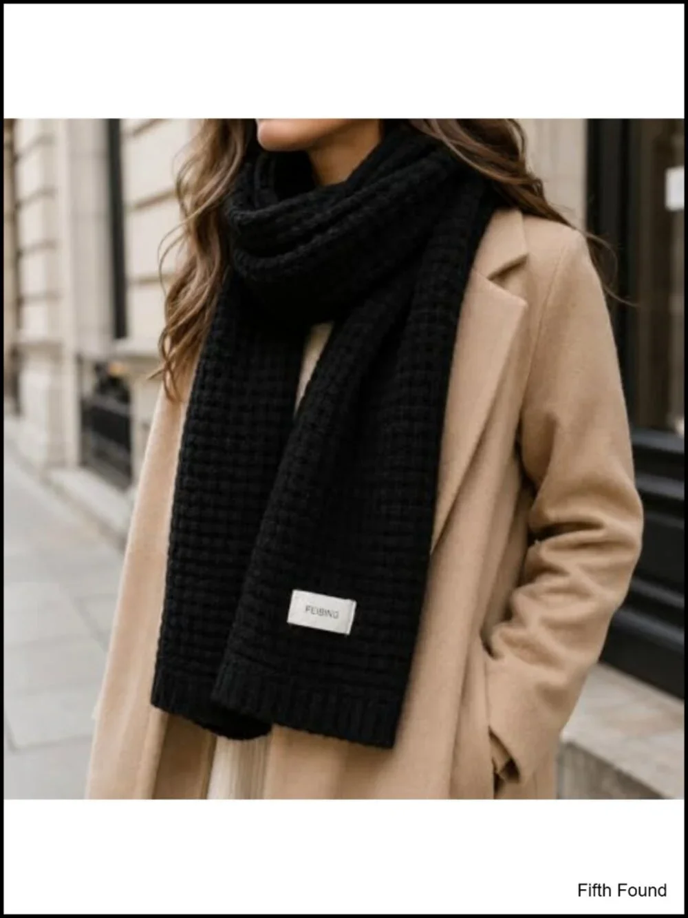 Womens Waffle Knit Winter Scarf Soft Neck Warmer Cozy Cold Weather Wrap